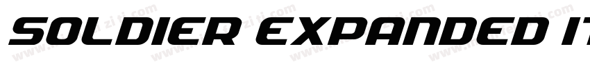 Soldier Expanded Italic Expanded It字体转换